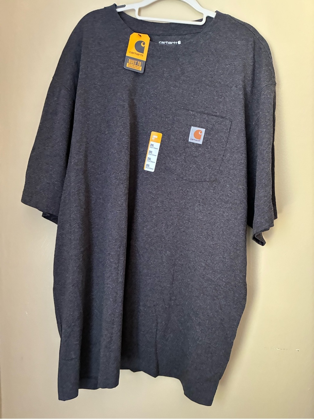 Carhartt Short-Sleeve Pocket Tee in Charcoal Gray